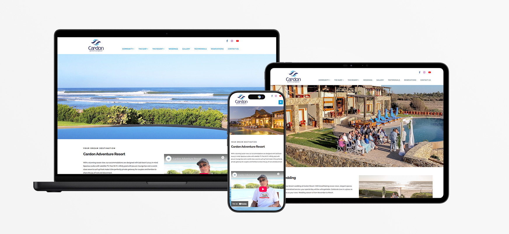 Desarrollo Web Cardon Resort en Mazatlán