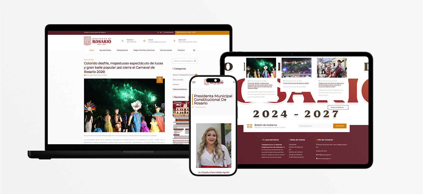 Desarrollo Web Gobierno El Rosario Sinaloa