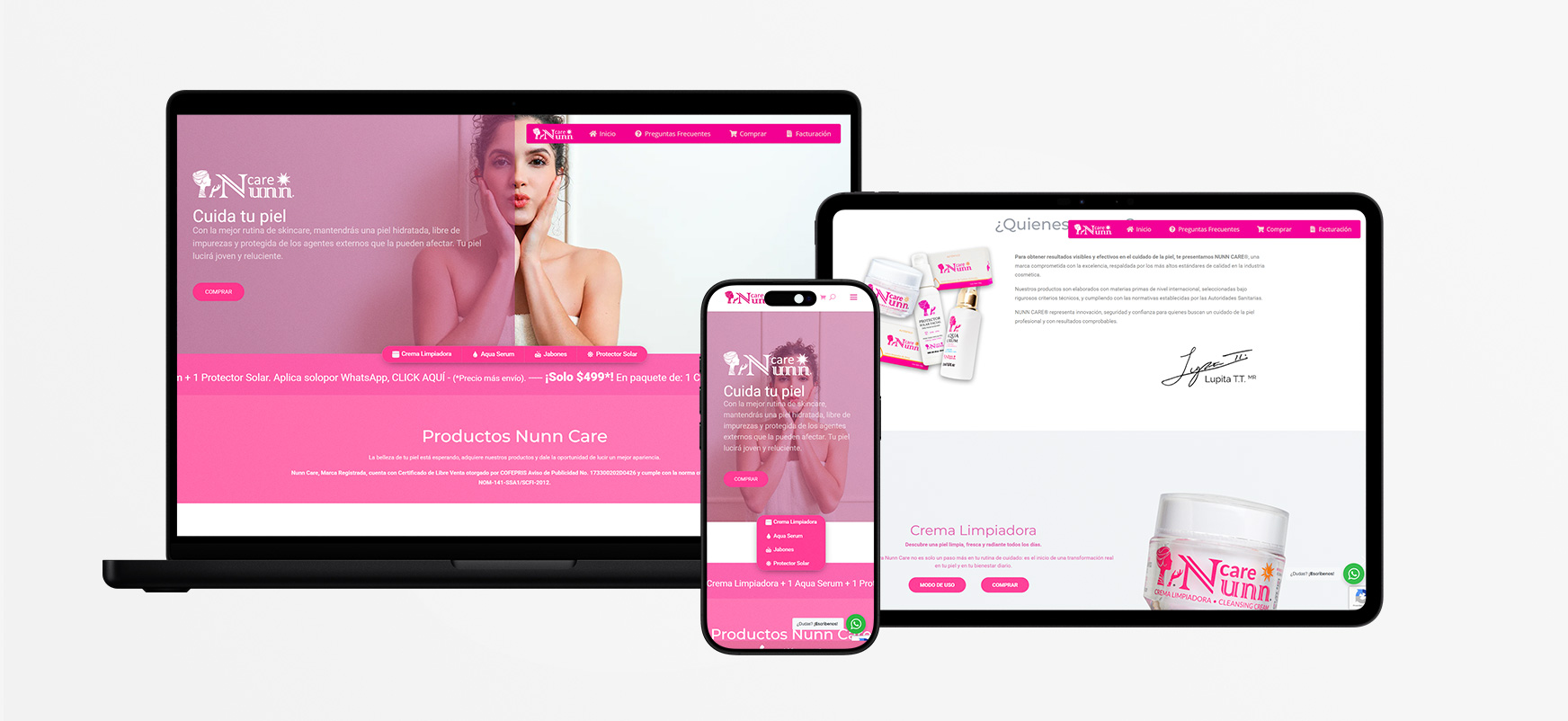 Desarrollo Web Nunncare 