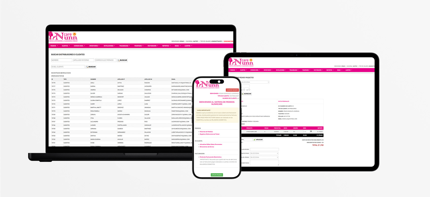 Desarrollo de Aplicacion administrativa